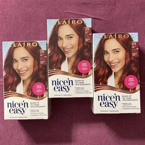 BRAND NEW 3X Clairol Nice N' Easy Hair Color Dye. 6TR, Truest Red / Radiant Red